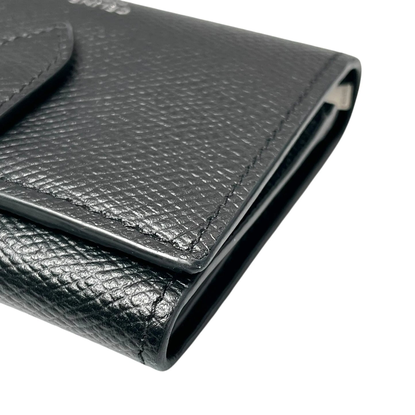 CELINE Fine Strap Compact Wallet - Black 