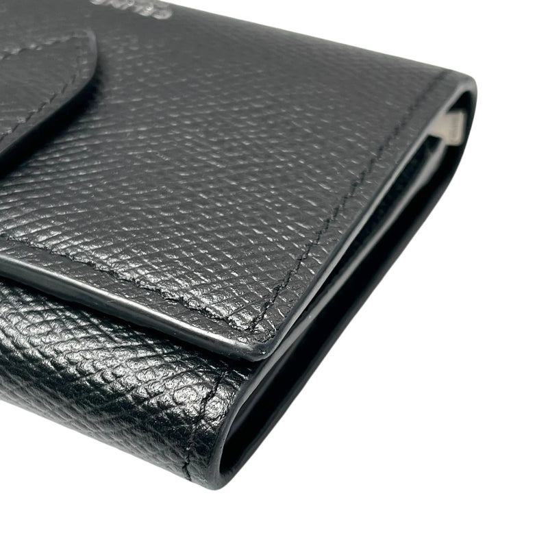 CELINE Fine Strap Compact Wallet - Black 