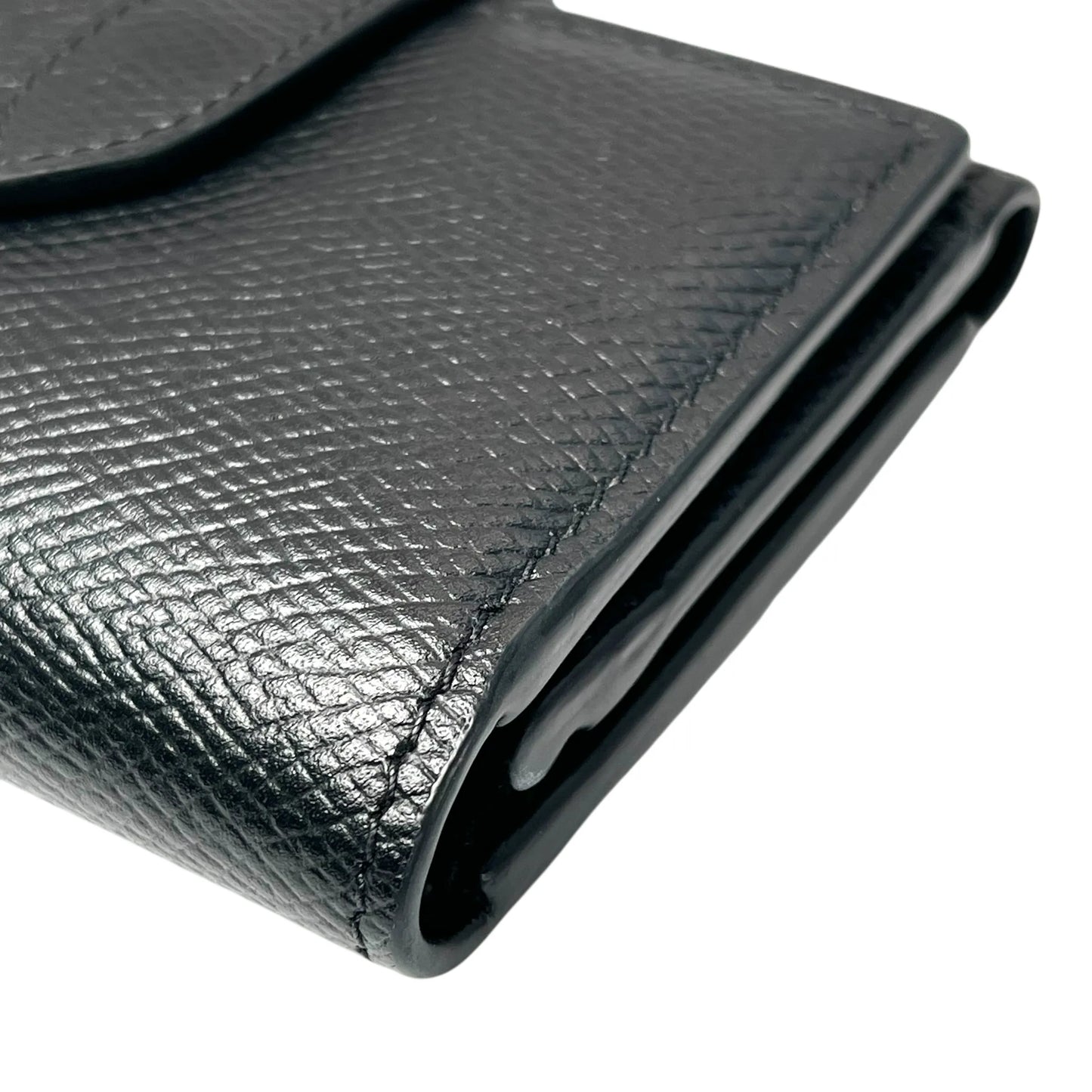 CELINE Fine Strap Compact Wallet - Black 