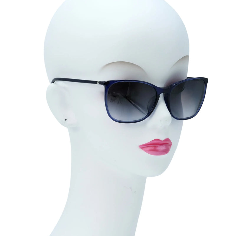 CHANEL CC Logo Blue Frame Sunglasses - Blue - 33353