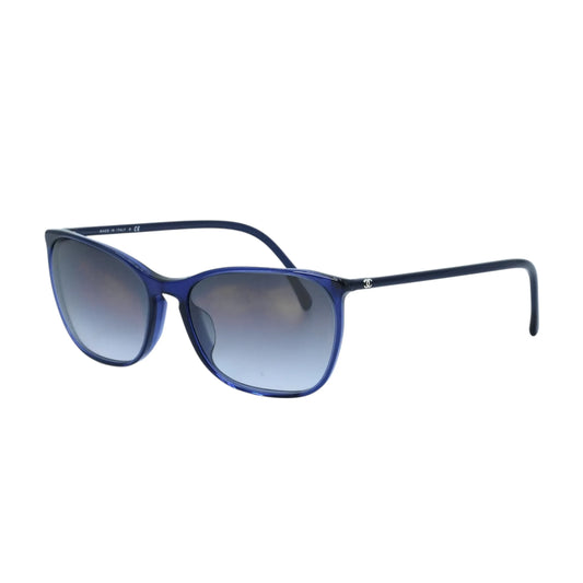 CHANEL CC Logo Blue Frame Sunglasses - Blue - 33353