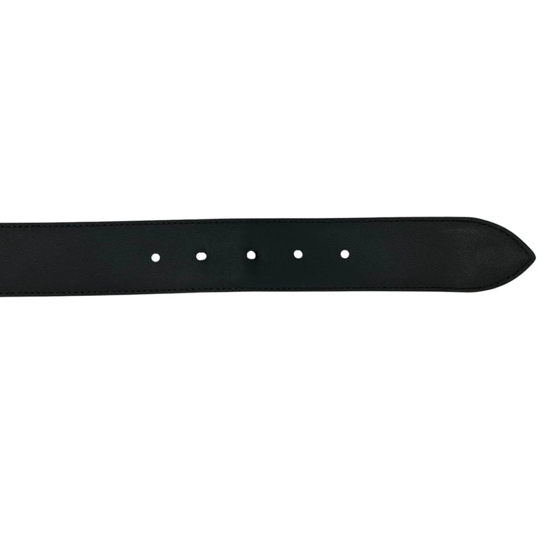 GUCCI Guccissima Leather Belt - Black - 33356