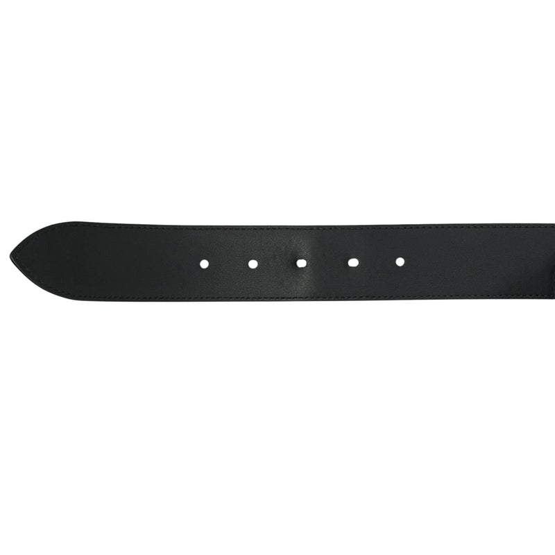 GUCCI Guccissima Leather Belt - Black - 33356