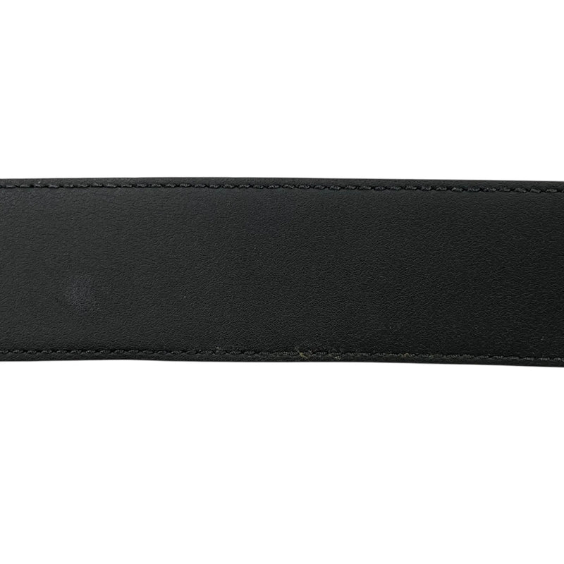 GUCCI Guccissima Leather Belt - Black - 33356