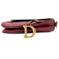 Dior Saddle Leather One Shoulder Bag - Red