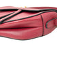 Dior Saddle Leather One Shoulder Bag - Red