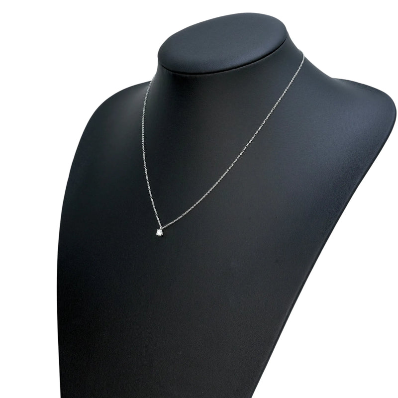 Tiffany Solitaire Pt950 Diamond Necklace