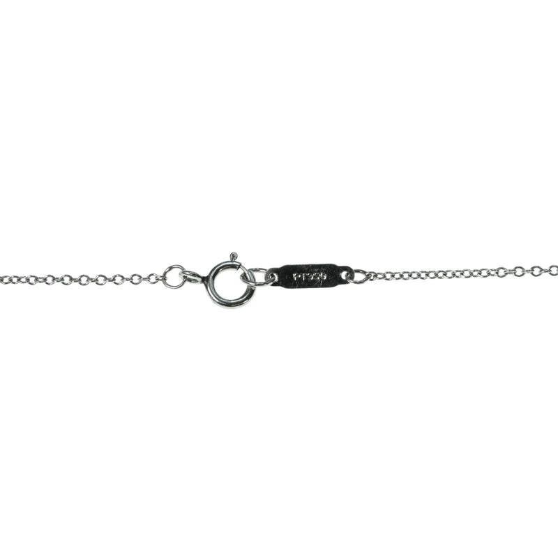 Tiffany Solitaire Pt950 Diamond Necklace