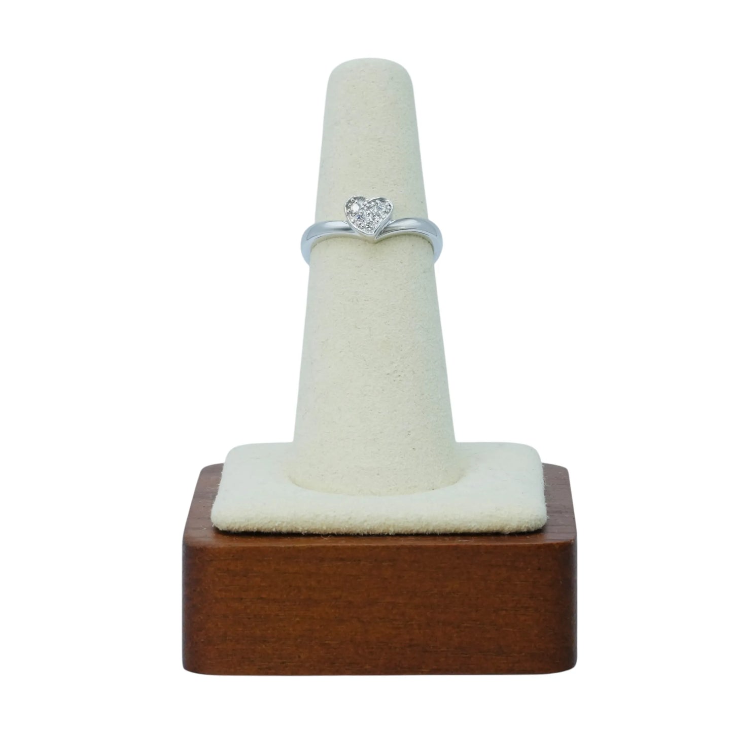 Diamond 0.07ct Heart Ring Jewelry - 18KWG