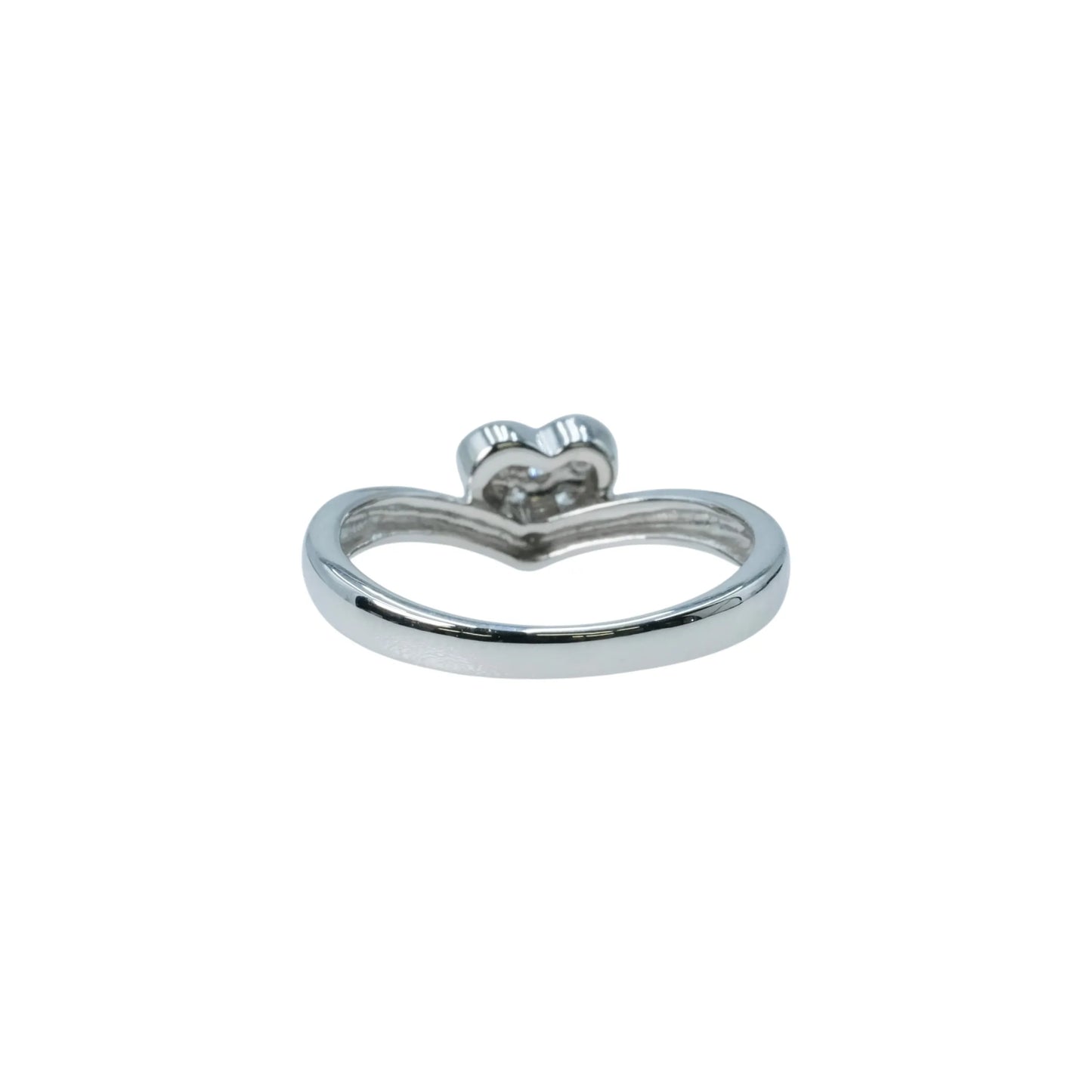 Diamond 0.07ct Heart Ring Jewelry - 18KWG
