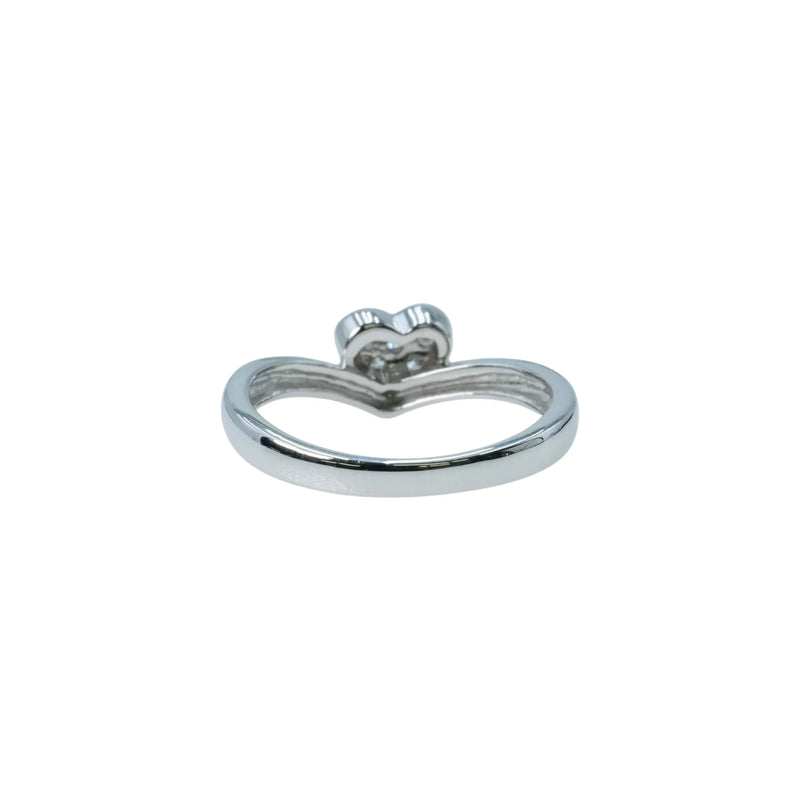 Diamond 0.07ct Heart Ring Jewelry - 18KWG