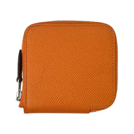 Hermès Azap Silk’in Coin Case Compact Wallet - Orange