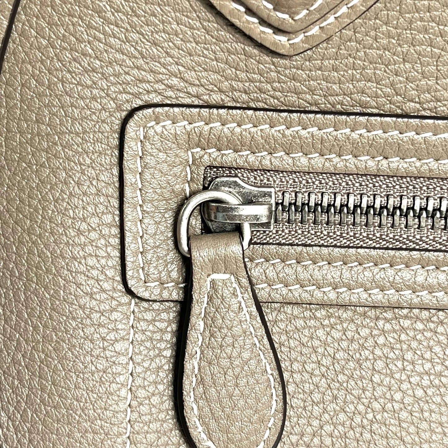 CELINE Luggage Micro Hand Bag Tote Bag - Beige