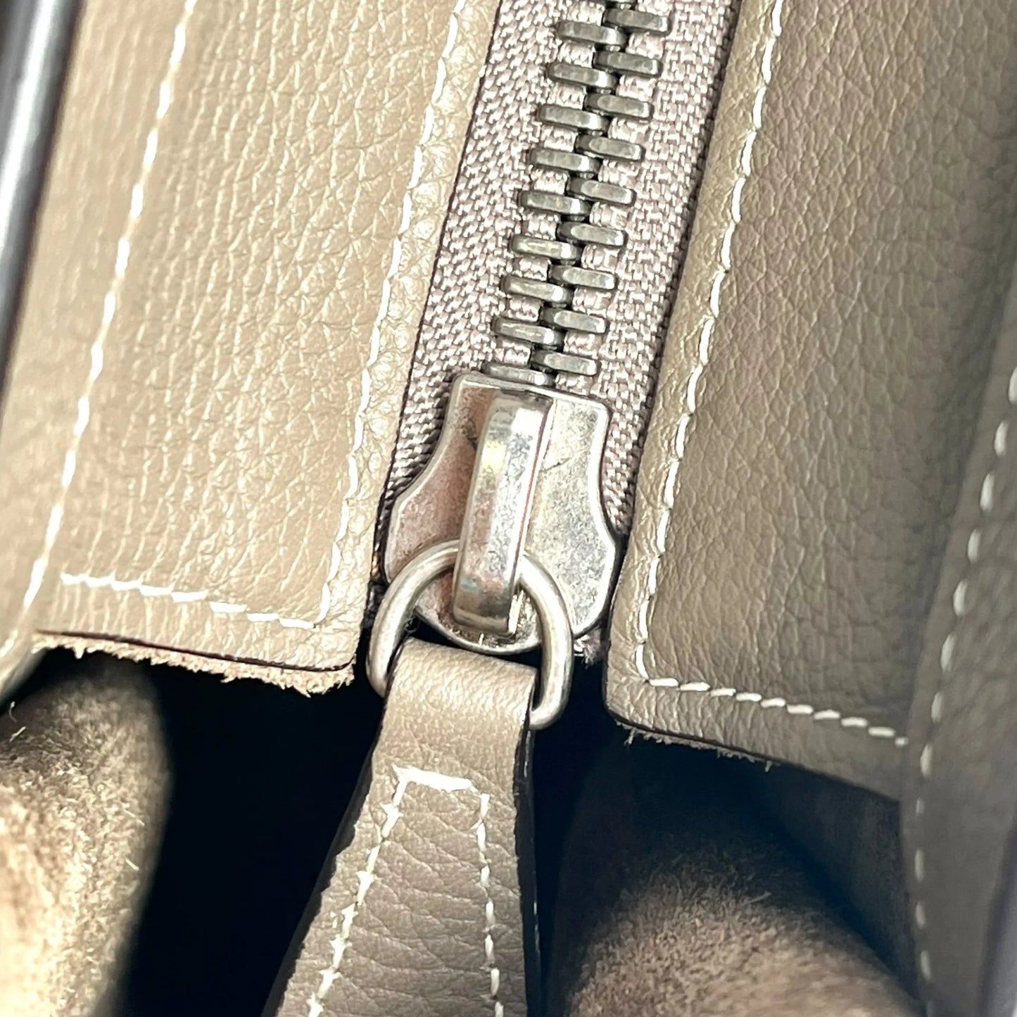 CELINE Luggage Micro Hand Bag Tote Bag - Beige