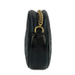 GUCCI GG Marmont Mini Round Chain Shoulder Bag - Black
