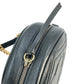 GUCCI GG Marmont Mini Round Chain Shoulder Bag - Black
