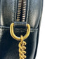 GUCCI GG Marmont Mini Round Chain Shoulder Bag - Black