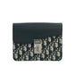 Dior Oblique Canvas × Leather Body Bag Shoulder Bag - Black