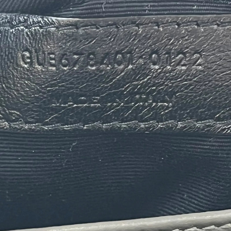 Saint Laurent Loulou Leather Shoulder Bag - Gray