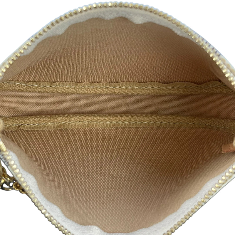 Louis Vuitton Damier Azur Mini Pochette Accessories Pouch - White