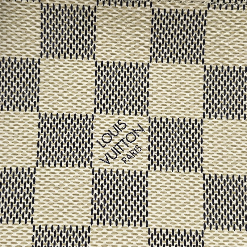 Louis Vuitton Damier Azur Mini Pochette Accessories Pouch - White