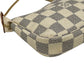 Louis Vuitton Damier Azur Mini Pochette Accessories Pouch - White