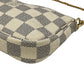 Louis Vuitton Damier Azur Mini Pochette Accessories Pouch - White