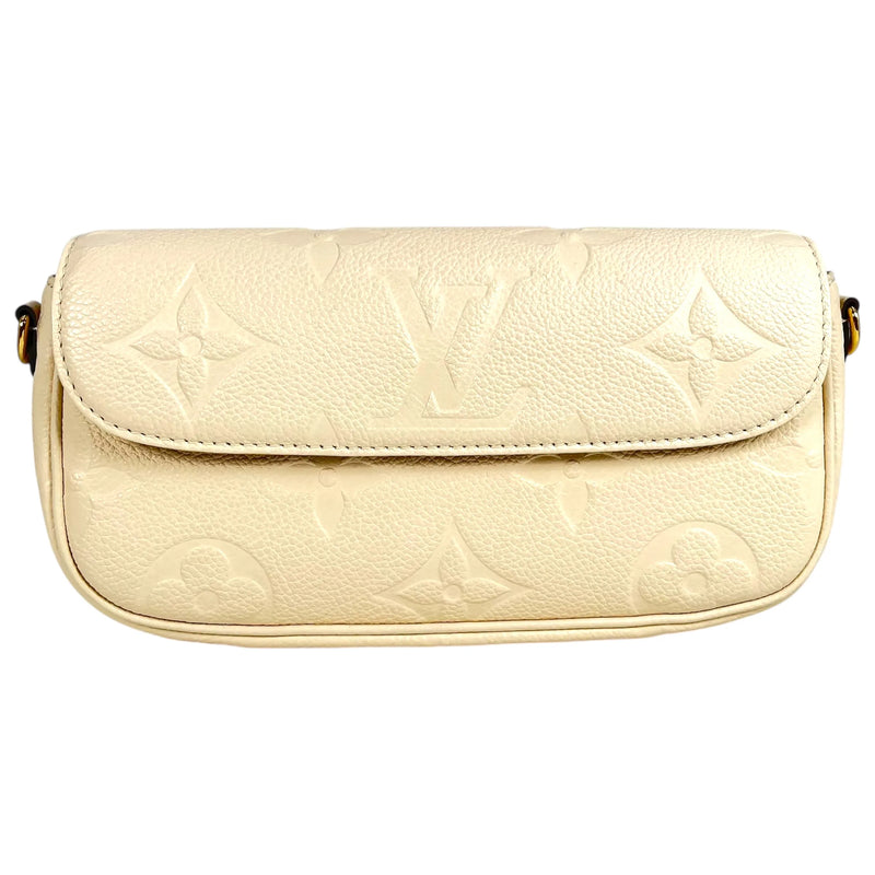 Louis Vuitton Monogram Empreinte Chain Wallet Shoulder Bag - Cream