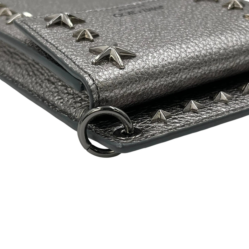 JIMMY CHOO Studs Phone Case Shoulder Bag - Silver