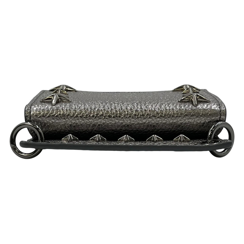 JIMMY CHOO Studs Phone Case Shoulder Bag - Silver