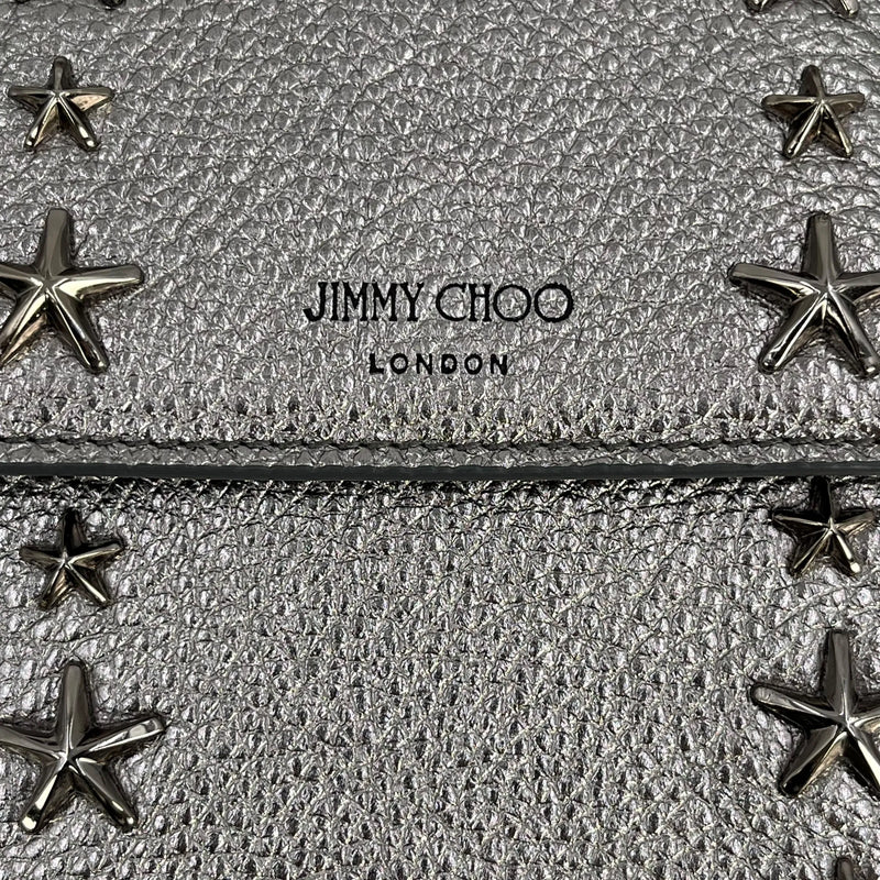 JIMMY CHOO Studs Phone Case Shoulder Bag - Silver