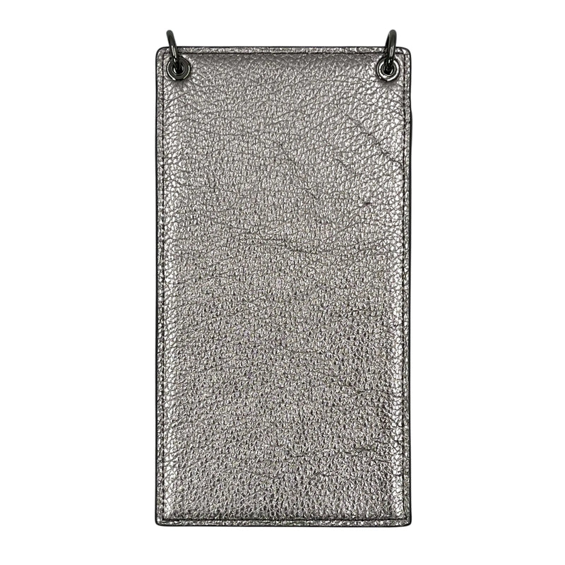 JIMMY CHOO Studs Phone Case Shoulder Bag - Silver