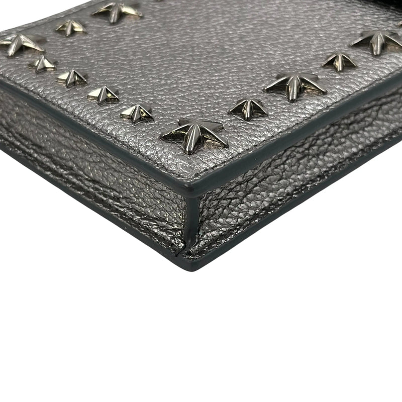 JIMMY CHOO Studs Phone Case Shoulder Bag - Silver