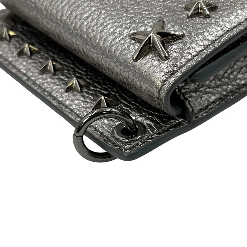 JIMMY CHOO Studs Phone Case Shoulder Bag - Silver