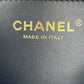 CHANEL Pearl Handle Leather Hand Bag - Black