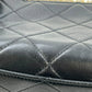 CHANEL Pearl Handle Leather Hand Bag - Black
