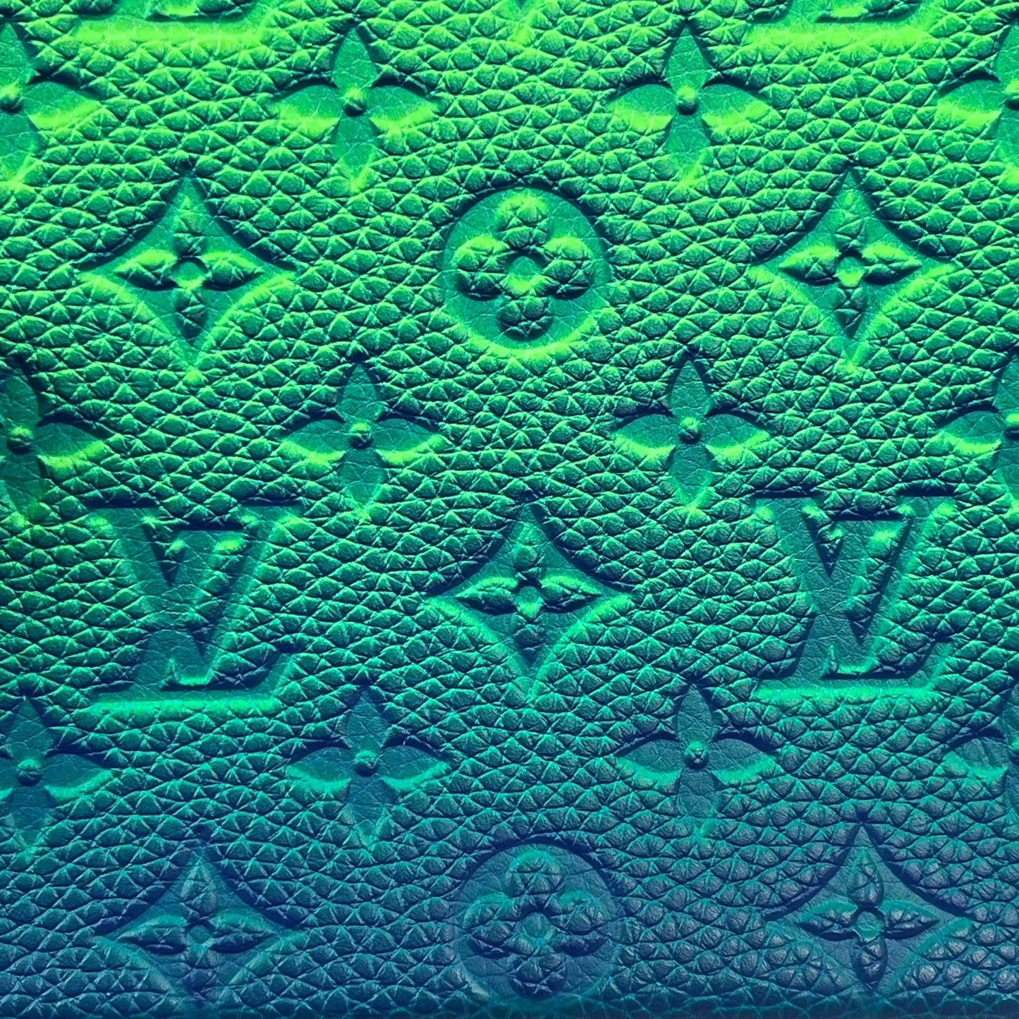 Louis Vuitton Sac Plat XS Taurillon Leather Hand Bag - Green × Blue