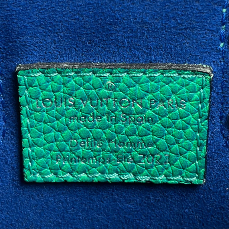 Louis Vuitton Sac Plat XS Taurillon Leather Hand Bag - Green × Blue
