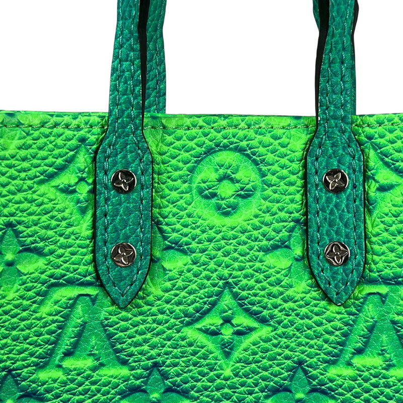 Louis Vuitton Sac Plat XS Taurillon Leather Hand Bag - Green × Blue