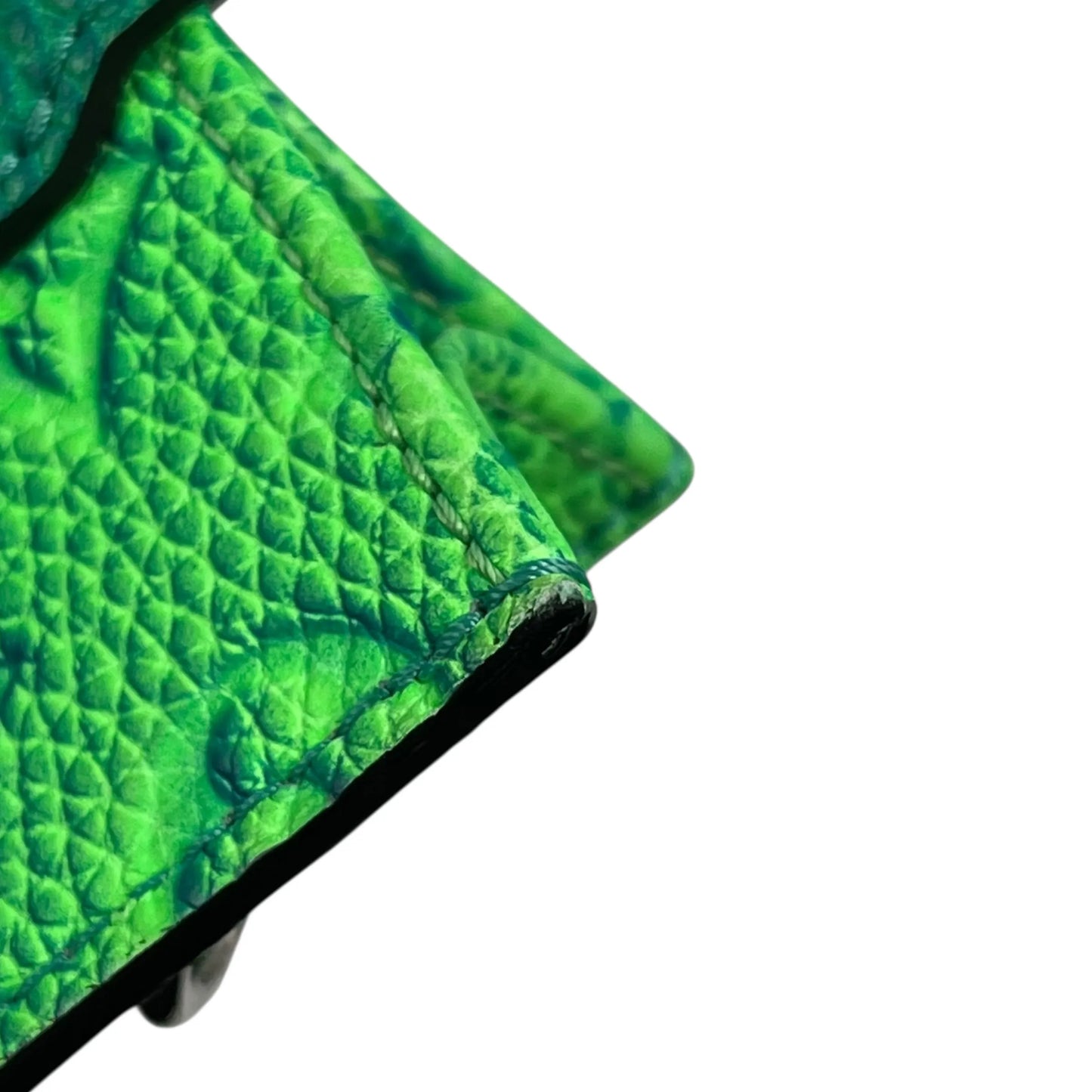 Louis Vuitton Sac Plat XS Taurillon Leather Hand Bag - Green × Blue