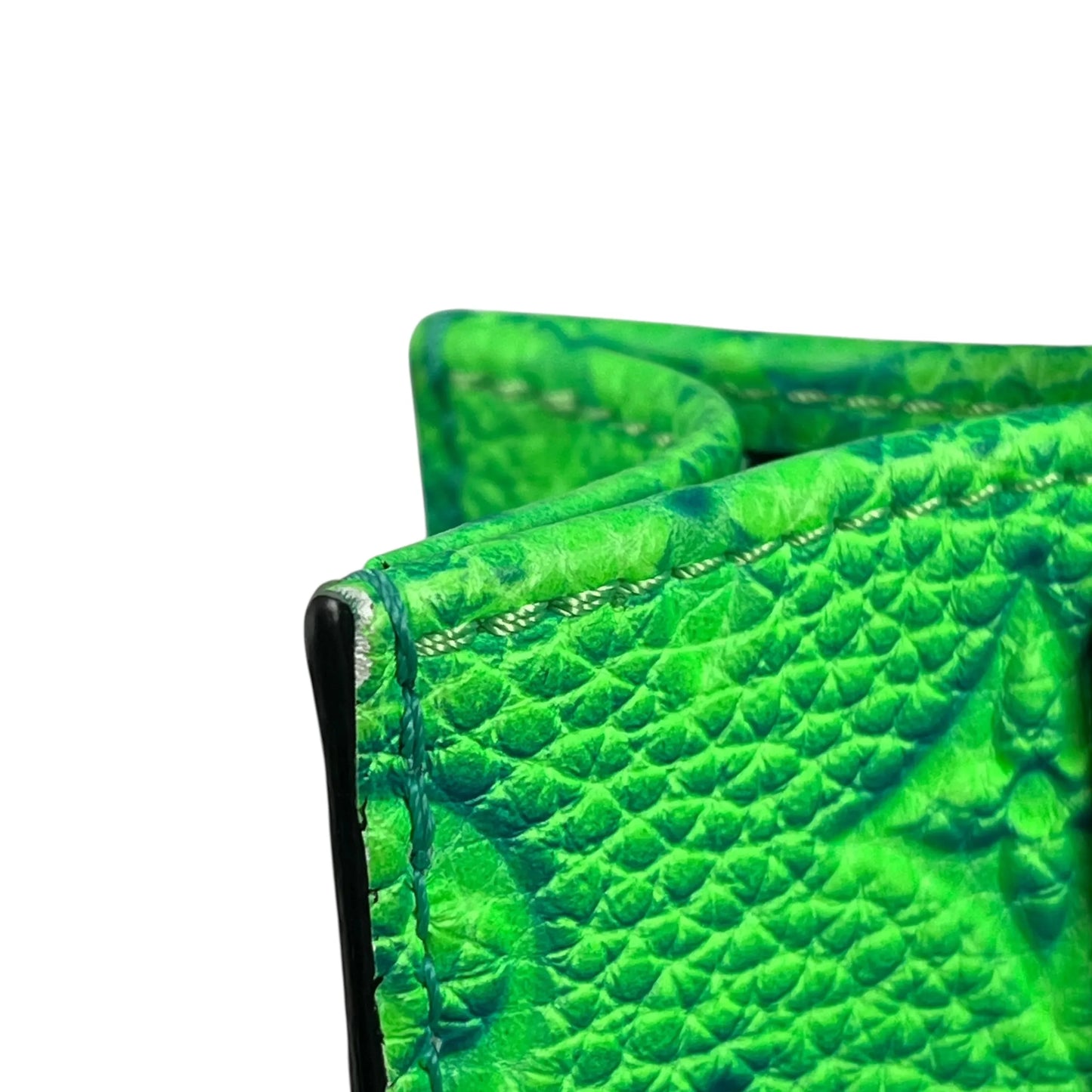 Louis Vuitton Sac Plat XS Taurillon Leather Hand Bag - Green × Blue