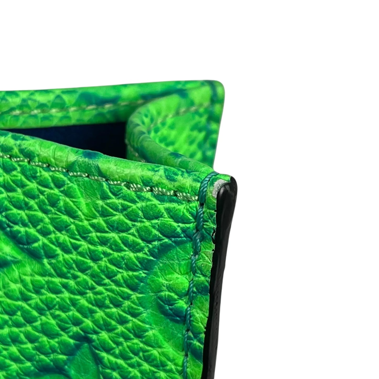 Louis Vuitton Sac Plat XS Taurillon Leather Hand Bag - Green × Blue