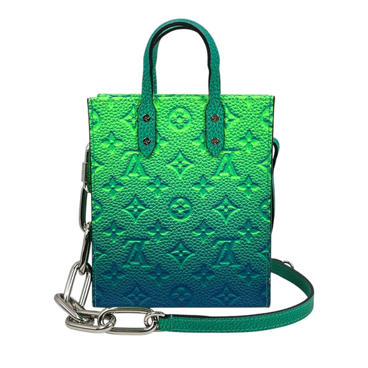 Louis Vuitton Sac Plat XS Taurillon Leather Hand Bag - Green × Blue