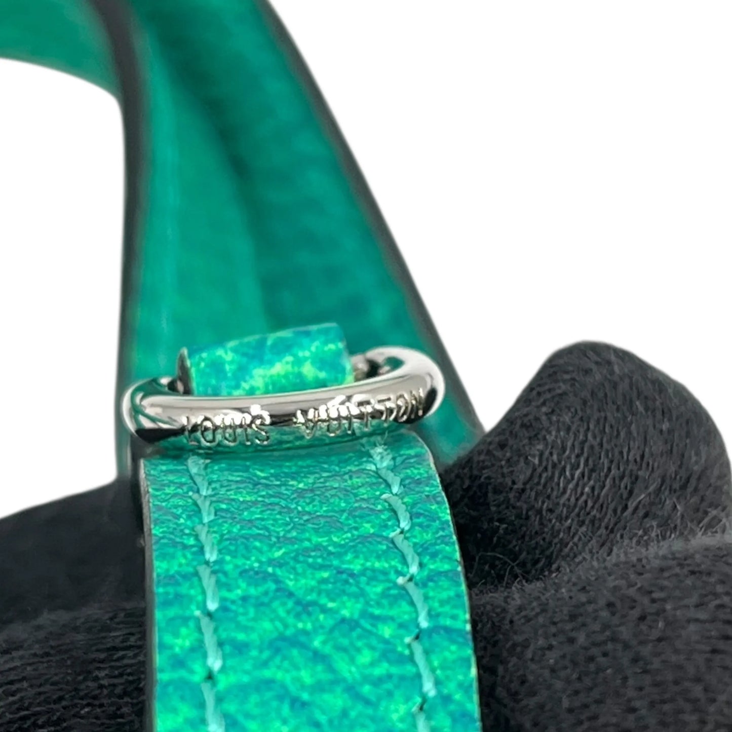 Louis Vuitton Sac Plat XS Taurillon Leather Hand Bag - Green × Blue