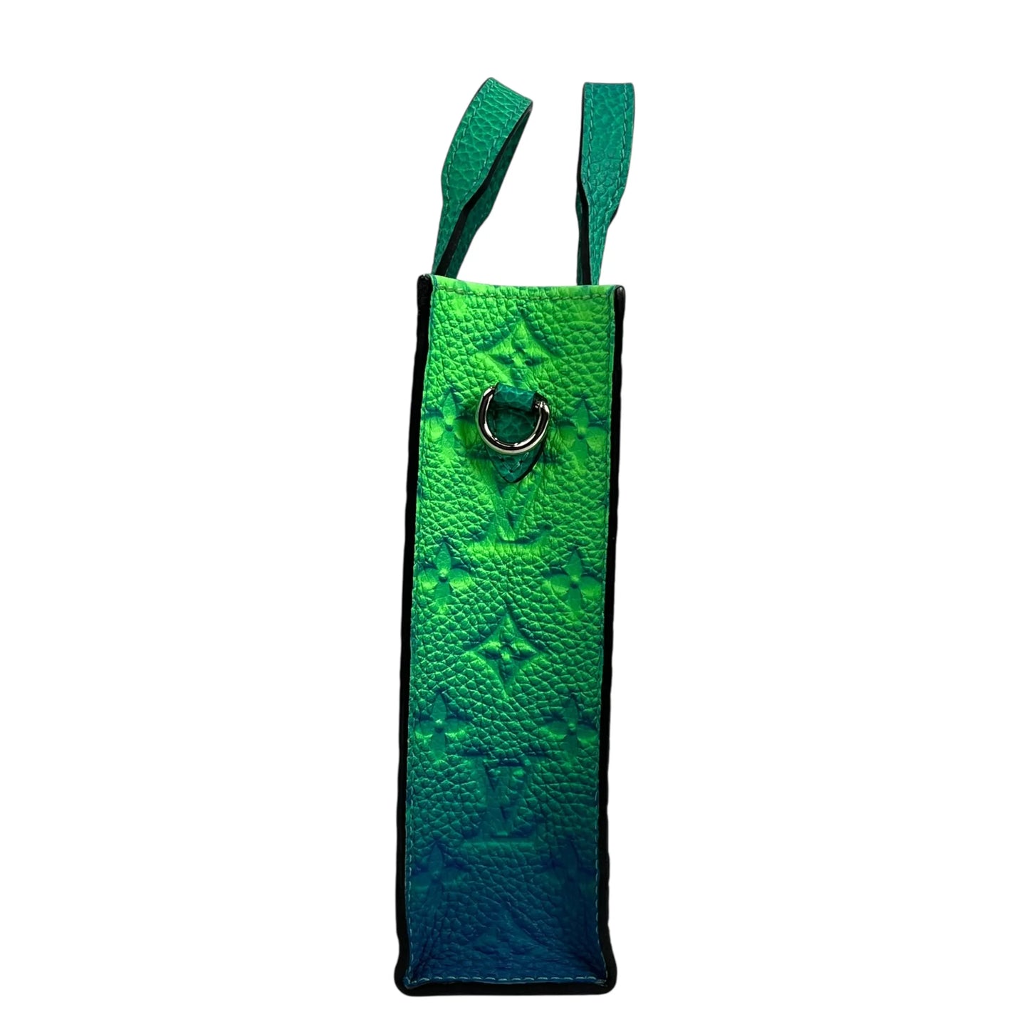 Louis Vuitton Sac Plat XS Taurillon Leather Hand Bag - Green × Blue