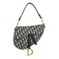 Dior Oblique Saddle Shoulder Bag - Navy 