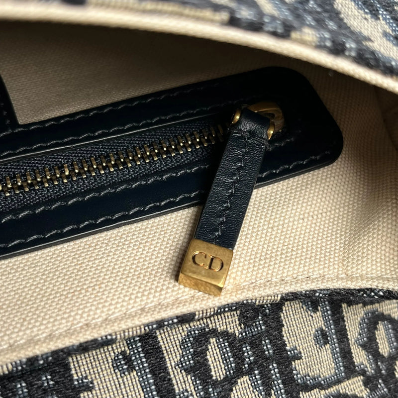 Dior Oblique Saddle Shoulder Bag - Navy 
