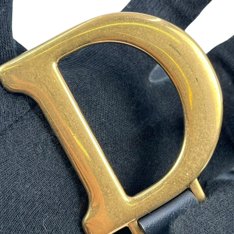 Dior Oblique Saddle Shoulder Bag - Navy 