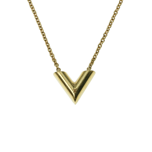 Louis Vuitton Essential V Necklace - Gold - 34071