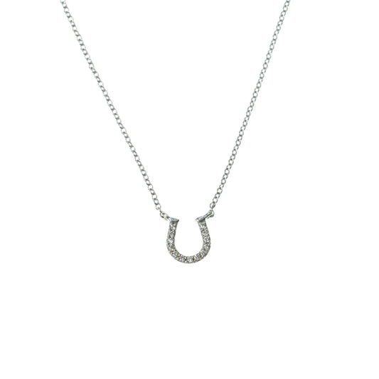 Tiffany Horseshoe 18K Diamond Necklace